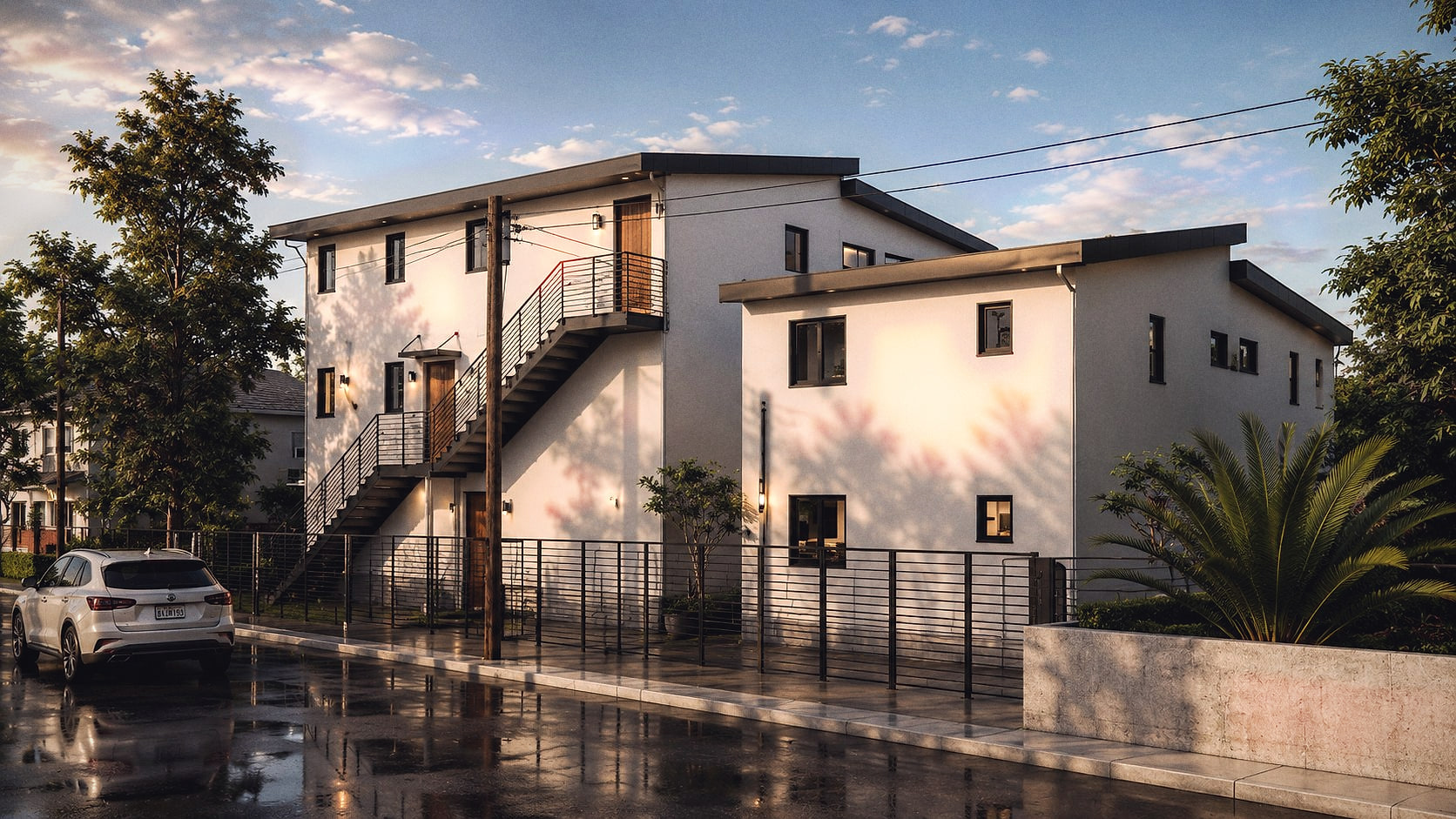 Design rendering of Second multi-family building in Los Angeles, California — view 3