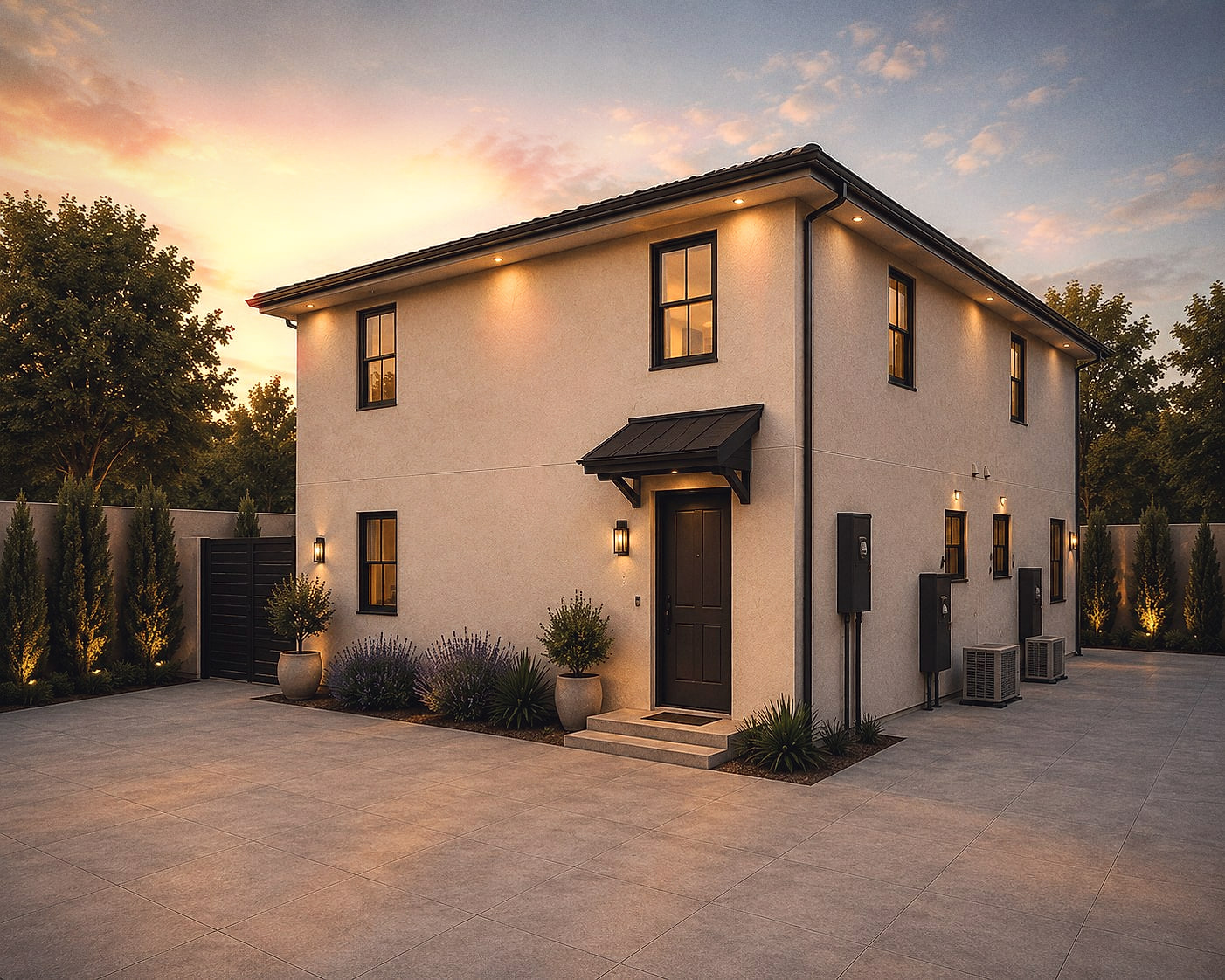 Design rendering of a Multi-family project in Los Angeles, California by M&N Home Design