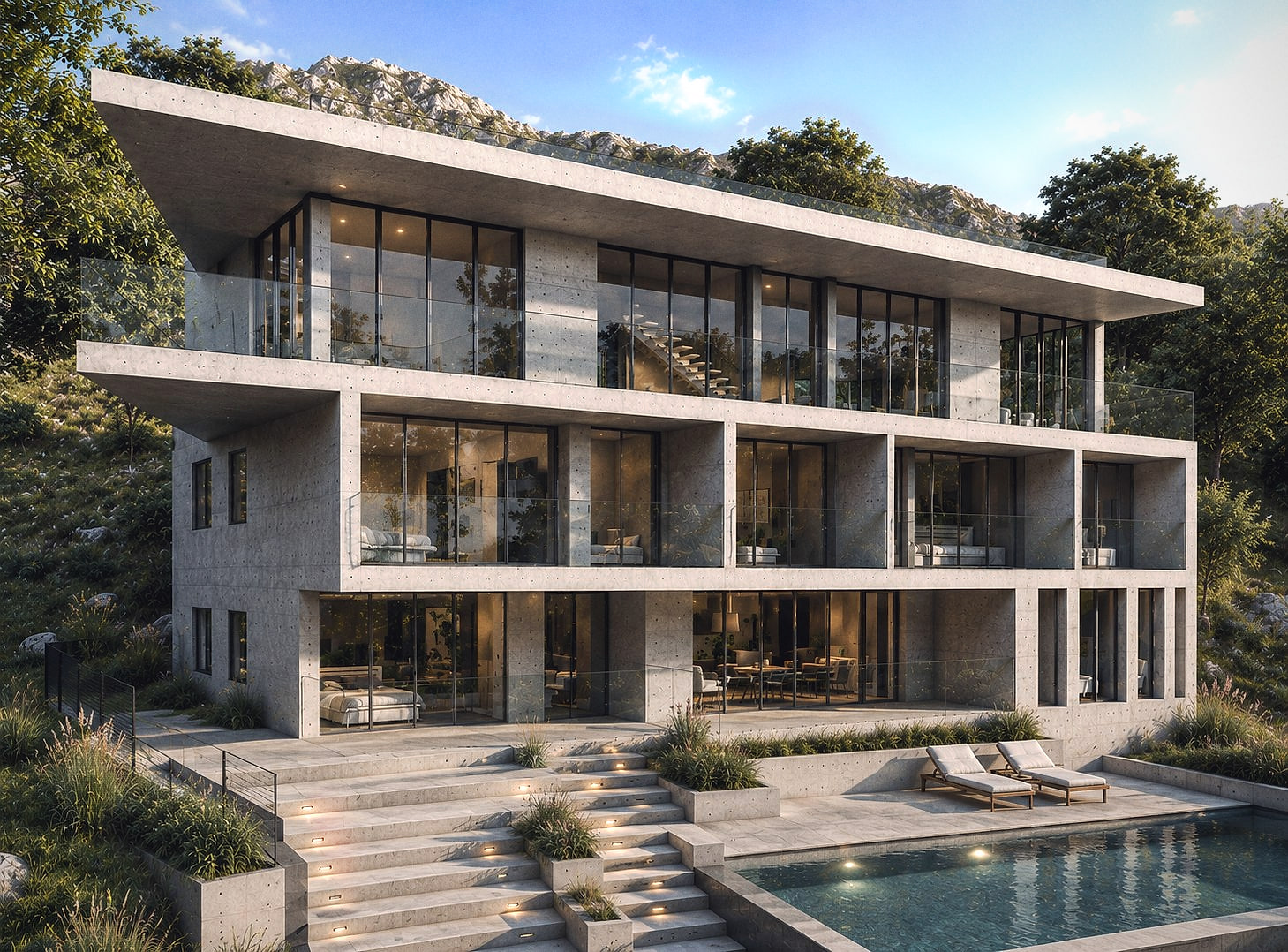 Design rendering of a Single family project in Agoura Hills, California by M&N Home Design