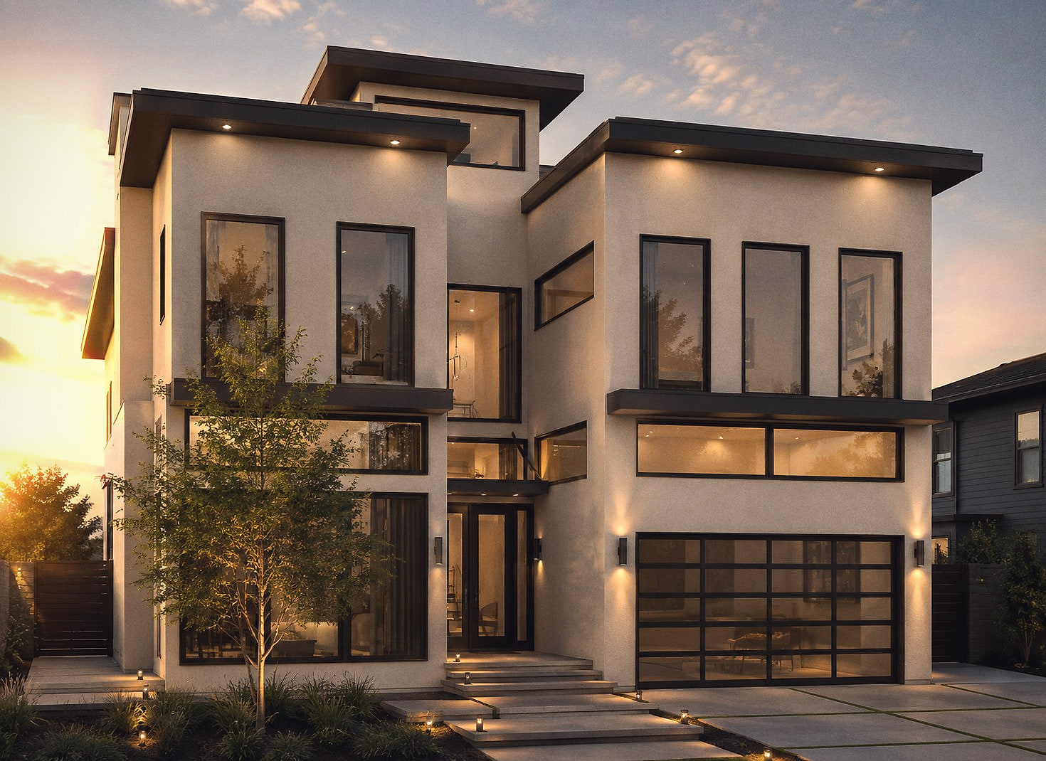 Design rendering of a Single family project in Los Angeles, California by M&N Home Design