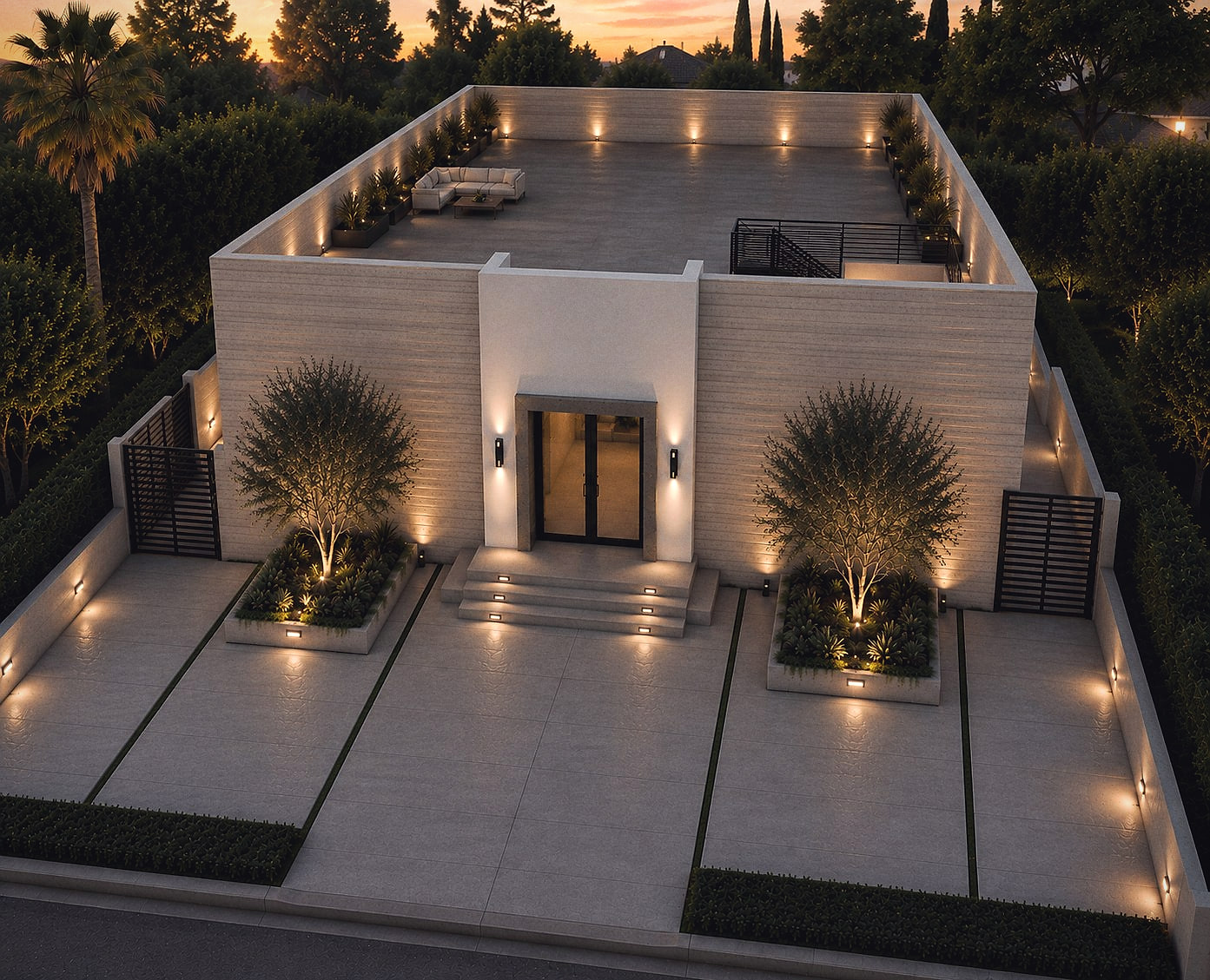 Design rendering of Two-storey residence in Sherman Oaks, California — view 2